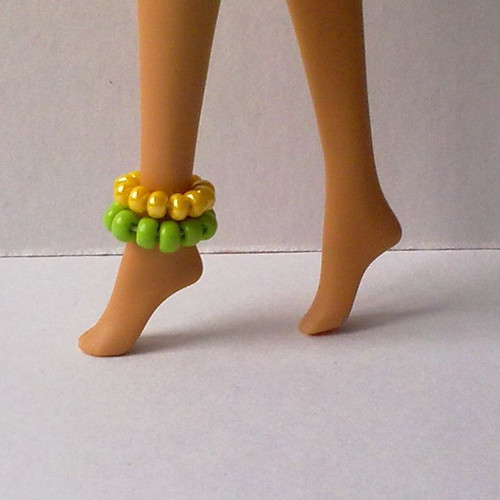 Šperky pro Barbie - náramek na nohu - 2ks