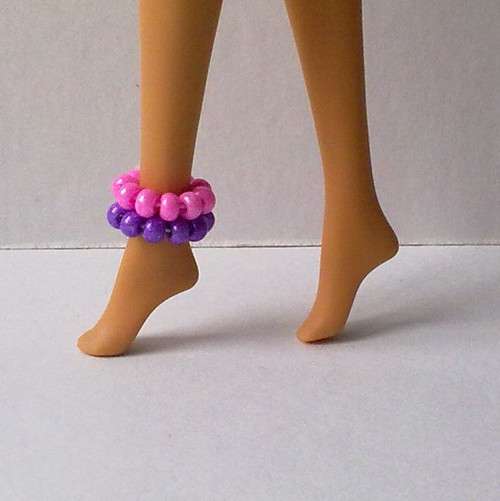 Šperky pro Barbie - náramek na nohu - 2ks