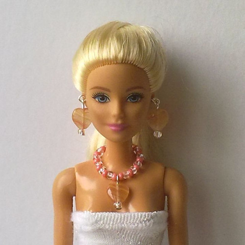 Šperky pro Barbie - náhrdelník, náušnice