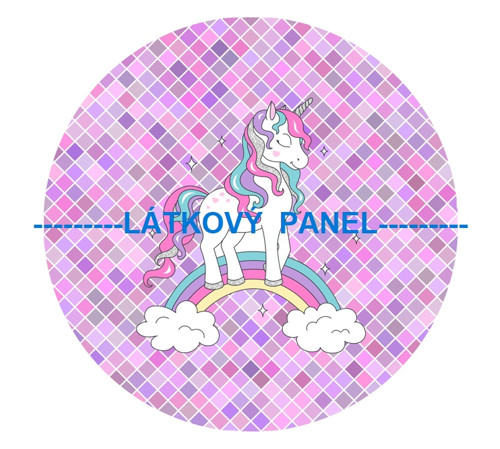 Bavlněný panel kulatý průměr 30cm — foto 1