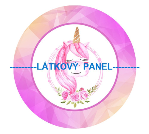 Bavlněný panel kulatý průměr 30cm