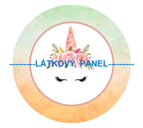Bavlněný panel kulatý průměr 30cm