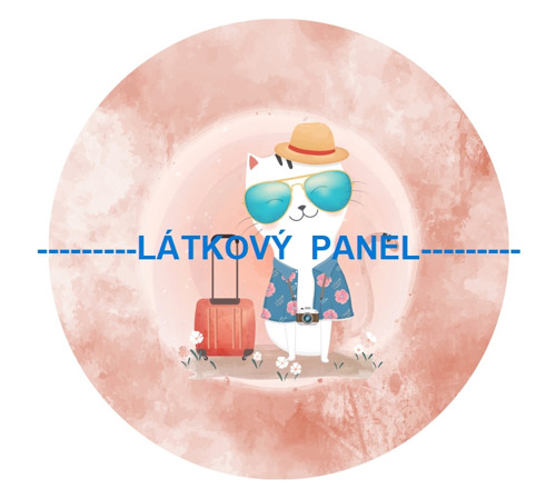 Bavlněný panel kulatý průměr 30cm