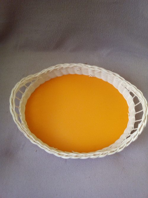 Podnos přírodní s oranžovou