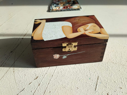 Bedýnka s dívkou I. — foto 1