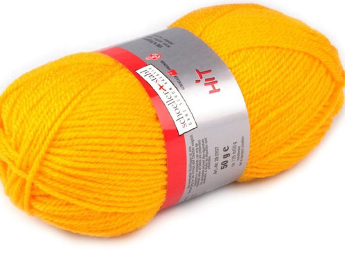 Pletací příze Hit (50g) - žlutá