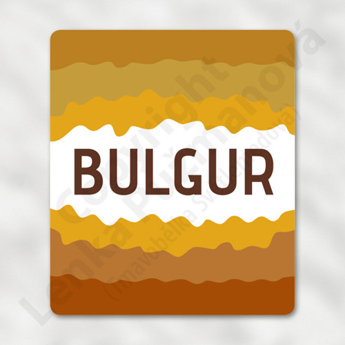 Bulgur - samolepka na nádobu — foto 1