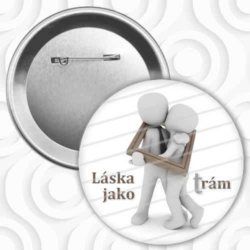 Placka/button No.124 - láska