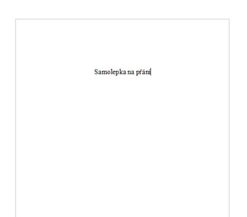 Samolepka na přání — foto 1