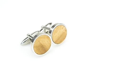 Dřevěné manžetové knoflíčky EUCALYPTUS — foto 1