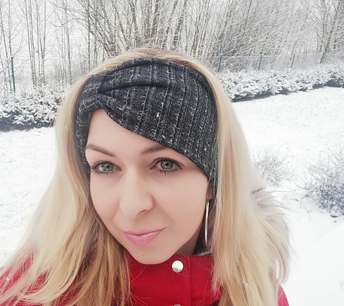 Zimní čelenka obvod 54-57cm — foto 1