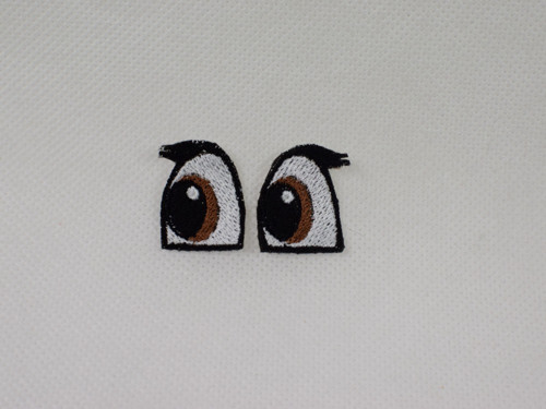 Vyšívané oči pro kuře 2x3cm 1 pár