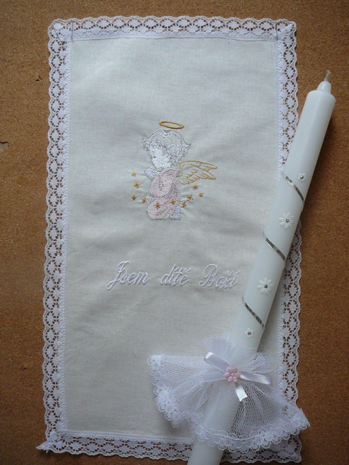 Křestní sada s andílkem — foto 1