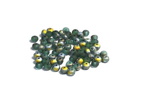 Skleněné Broušené Korálky-Slavík 3x5mm