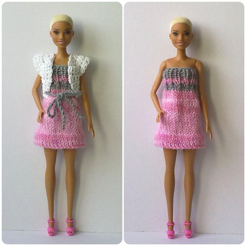 Oblečky pro Barbie - šaty, kabátek — foto 1