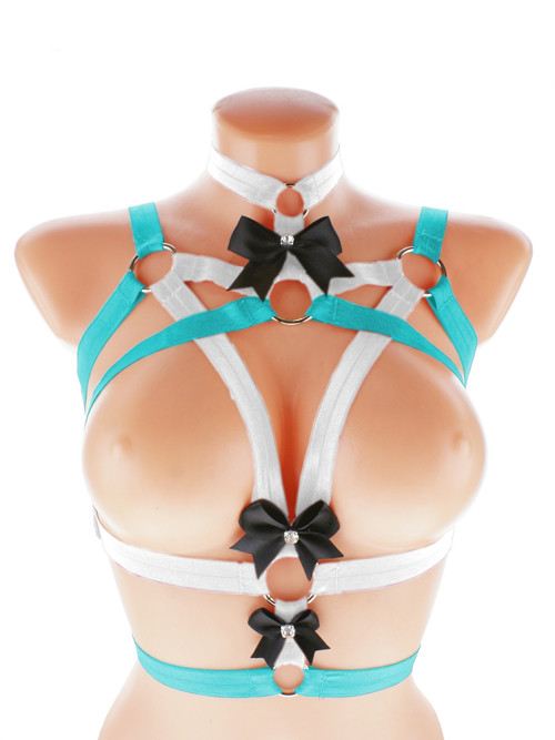 Women body harness, gothic postroj na tělo Q3