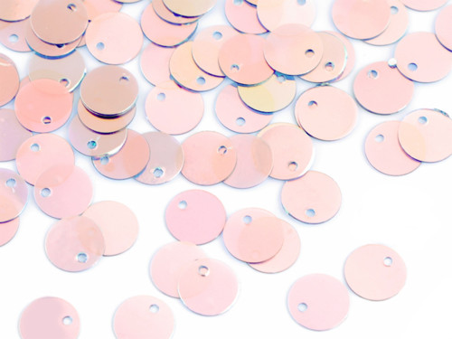 Flitry 8mm AB efekt růžovomodré světlé, 50ks/sáček