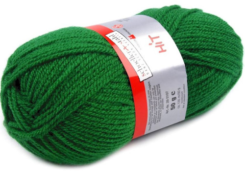 Pletací příze Hit (50g) - zelená