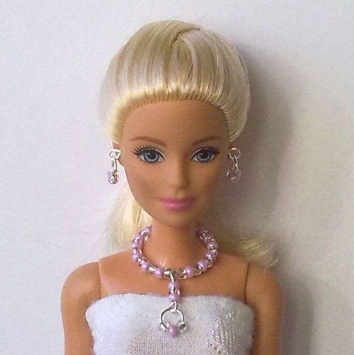 Šperky pro Barbie - náhrdelník, náušnice — foto 1