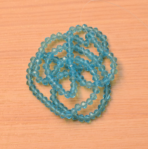 Broušené korálky 4x3 mm - 20 ks — foto 1