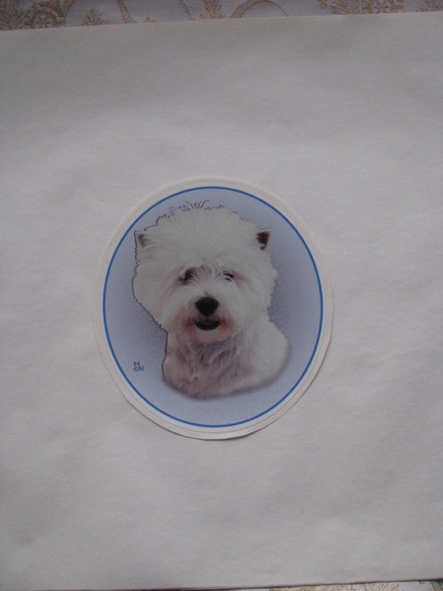 Samolepka s west highland white teriérem