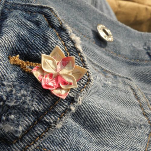 Lotus - origami brož — foto 1