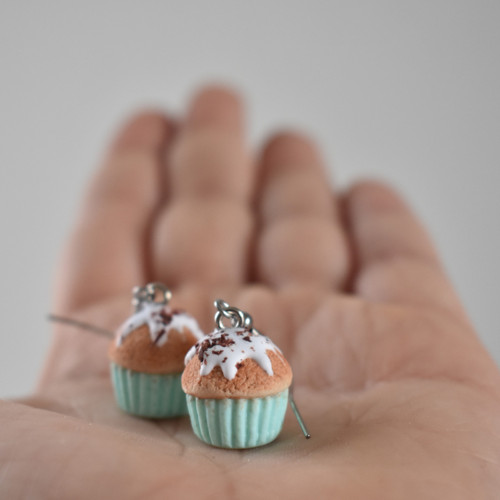 Cupcake náušnice - Chirurgická ocel