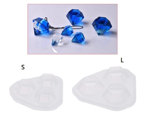 Silikonová forma - přívěšek diamant vel.S