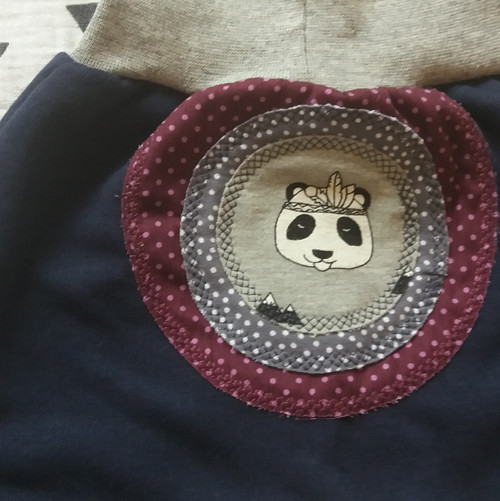 Turky (0-6 měs.) - panda tmavě modrá — foto 1