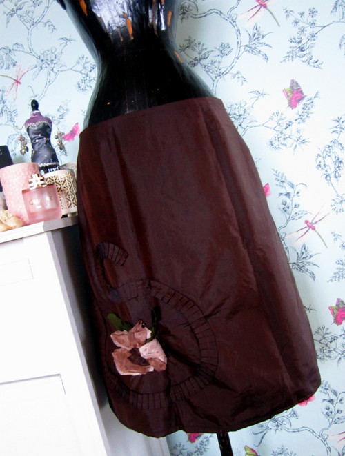 Sukně chocolate hedvábná — foto 1