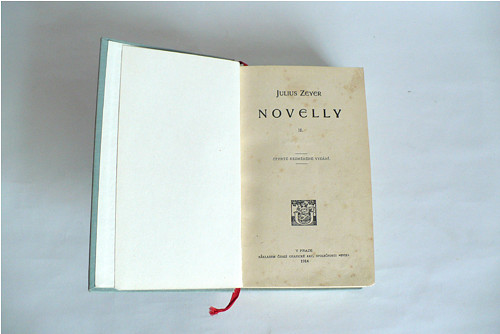 J. Zeyer, Novely, r. 1914, kniha, klasika, retro