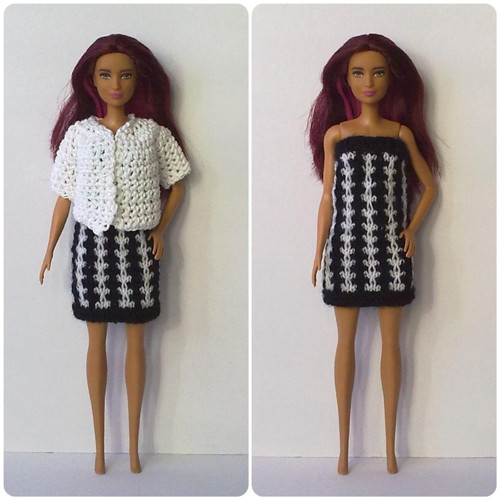 Oblečky pro Barbie - šaty, kabátek — foto 1