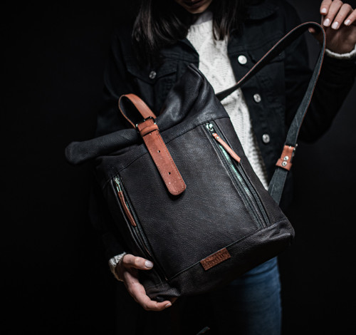 Leather Backpack Unisex — foto 1