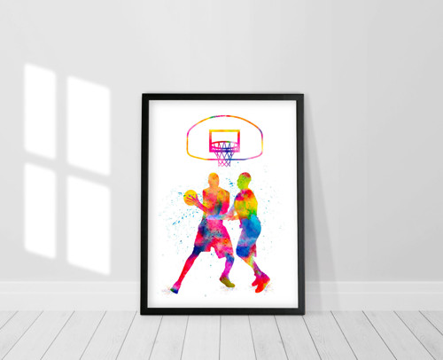 Hráči basketbalu II - Tisk na grafický papír