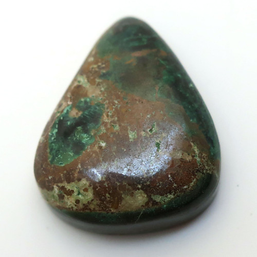 Kabošon malachit chryzokol kapka 24mm