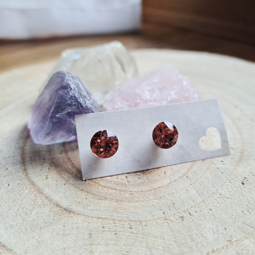 Blush rose - nerez puzety se Swarovski