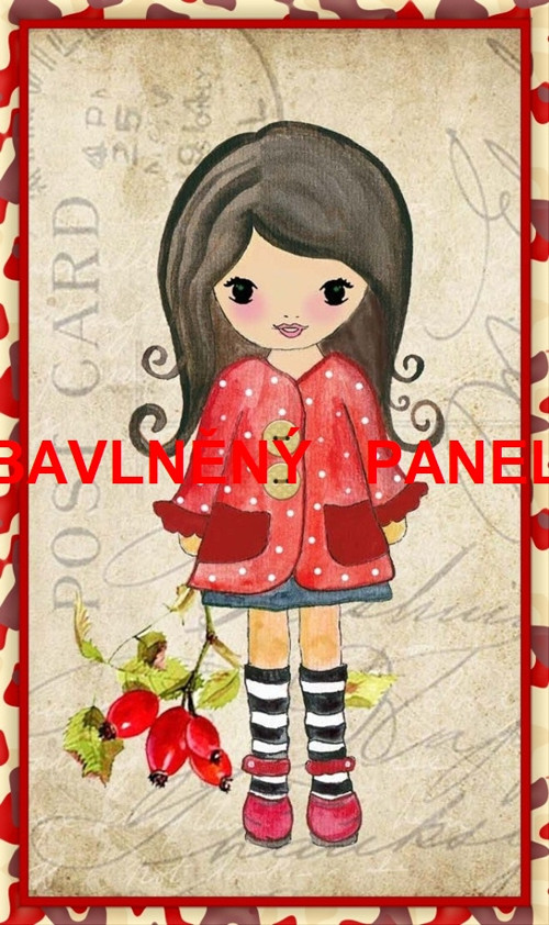 Bavlněná látka - panel 12 x 20 cm — foto 1