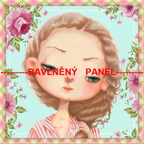 Bavlněná látka - panel 25 x 25 cm — foto 1
