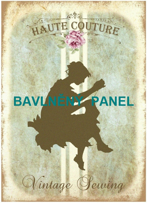 Bavlněná látka - panel 14 x 20 cm — foto 1