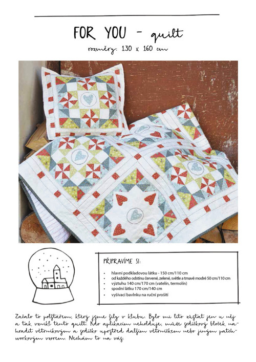 FOR YOU quilt - pdf návod