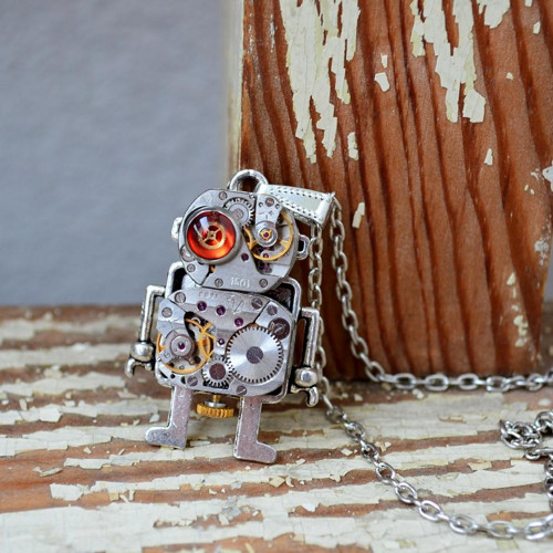 Pan Robot.... , Steampunkový přívěsek — foto 1