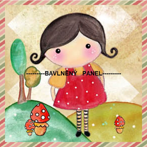 Bavlněná látka - panel 15 x 15 cm — foto 1