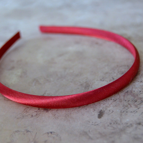 Saténová čelenka (1 cm) BURGUNDY