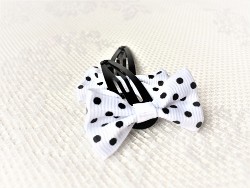 Pin Up sponky do vlasov (biele/čierne bodky)