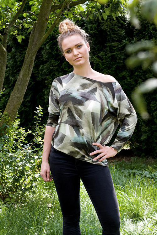 Dámská elegantní halenka s dlouhým rukávem