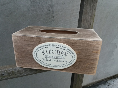 Krabička na kapesníčky ošoupaná Kitchen 200