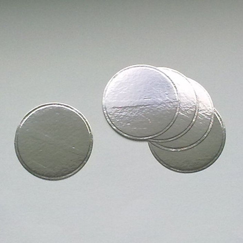 Výsek - Kolečka 7cm - sada 5ks (stříbrná lesklá)