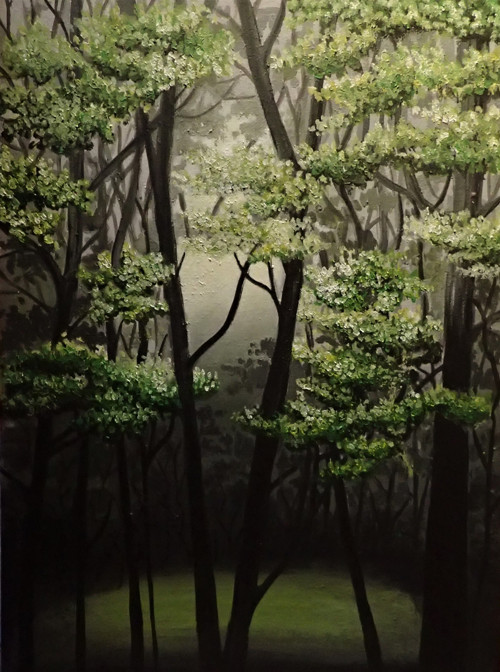 V hlubokém lese, 30x40