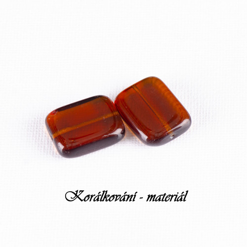 Korálky mačkané 20x15x7mm 2ks — foto 1