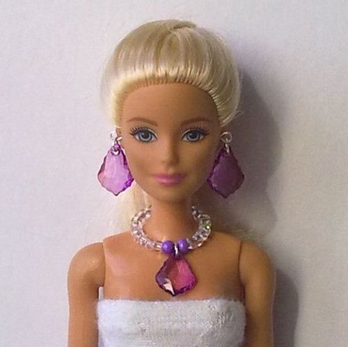 Šperky pro Barbie - náhrdelník, náušnice — foto 1